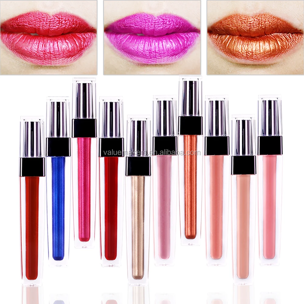 Wholesale Waterproof Nude Lip gloss Pigment Glossy liquid Lipstick