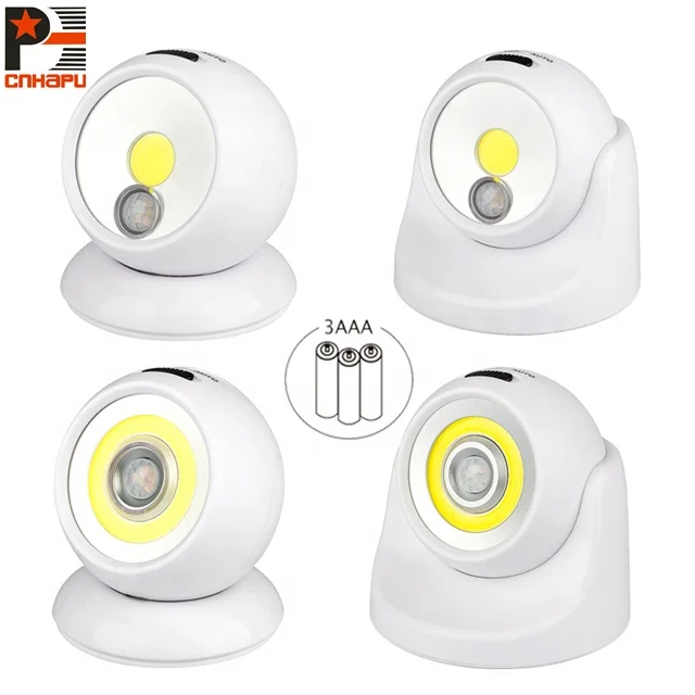 360 Sensor Rotating COB Super Bright Human Body Induction night Aisle Stair led sensor light outdoor