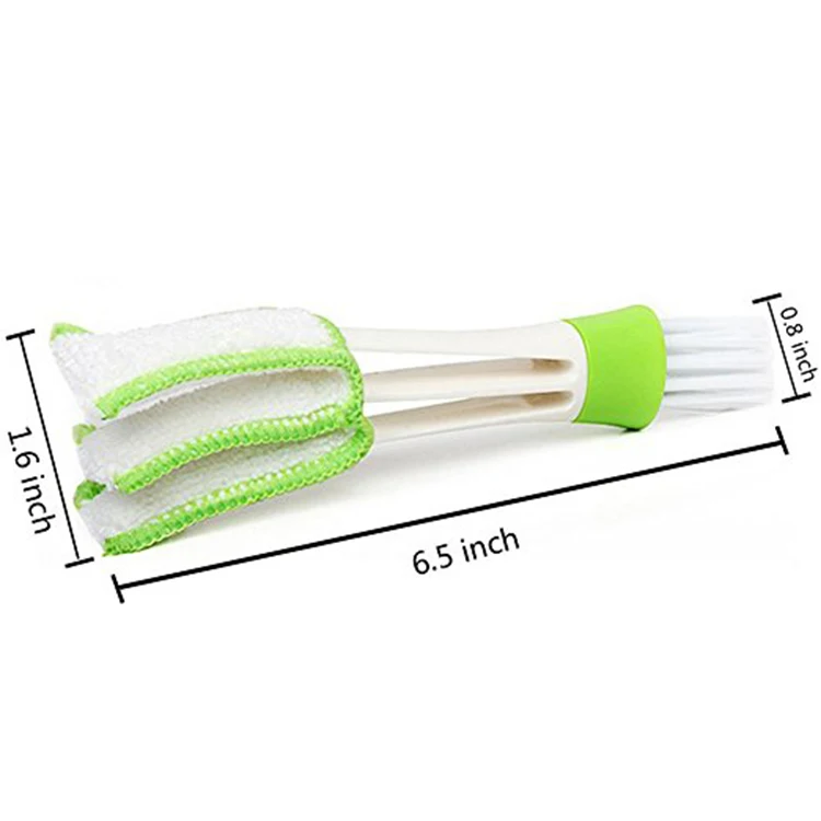 Amazon Hot Sale Double Head Car Air Conditioner Vent Slit Cleaner Brush