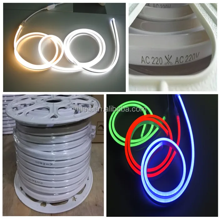 2835 Led Flat Neon Rope Light 120v 230v Waterproof 2835 Led Flat Neon Rope Light