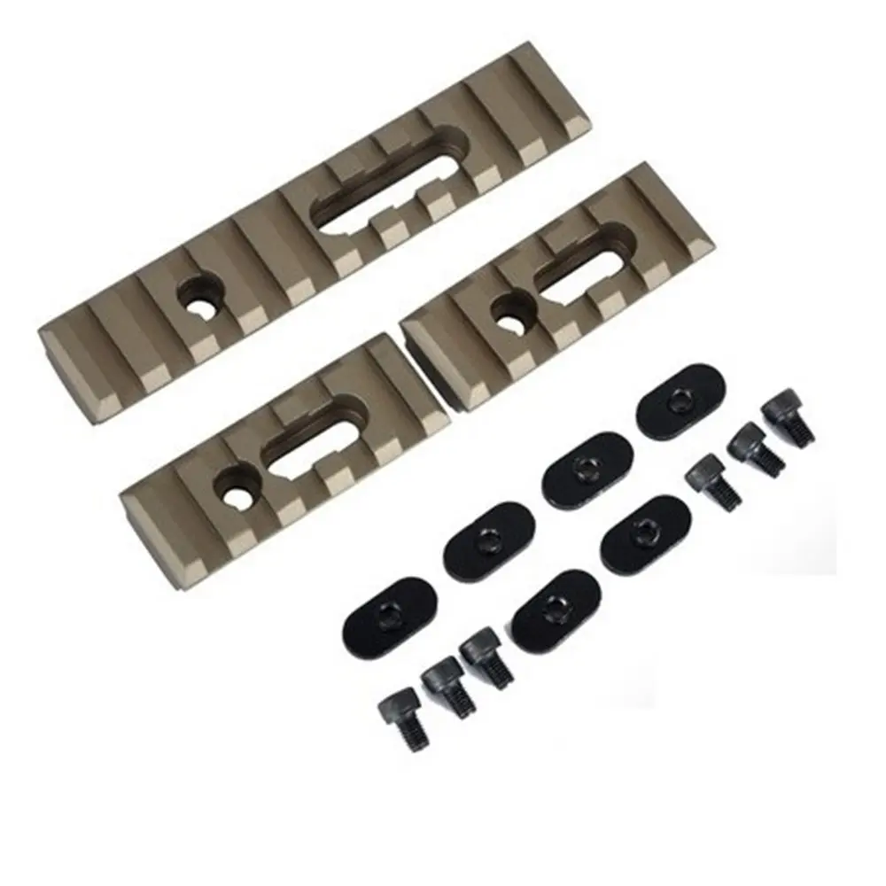 Tacksport Picatinny 20mm RIS Weaver Rail 4pcs Set Dark Earth