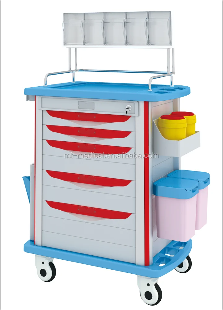 Commerical funiture general use hospital ABS anesthesia trolley