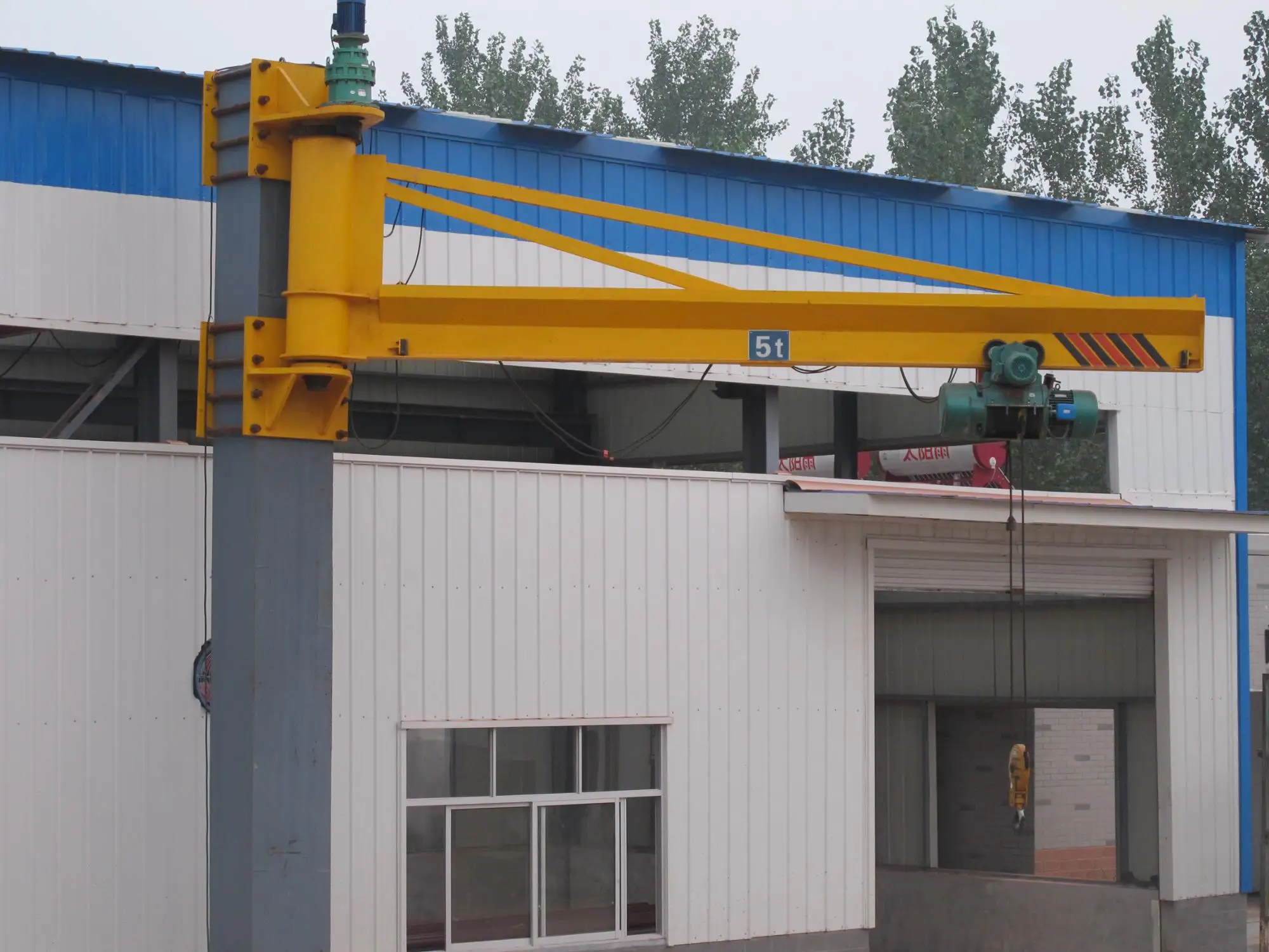 small portable bx model wall traveling jib crane
