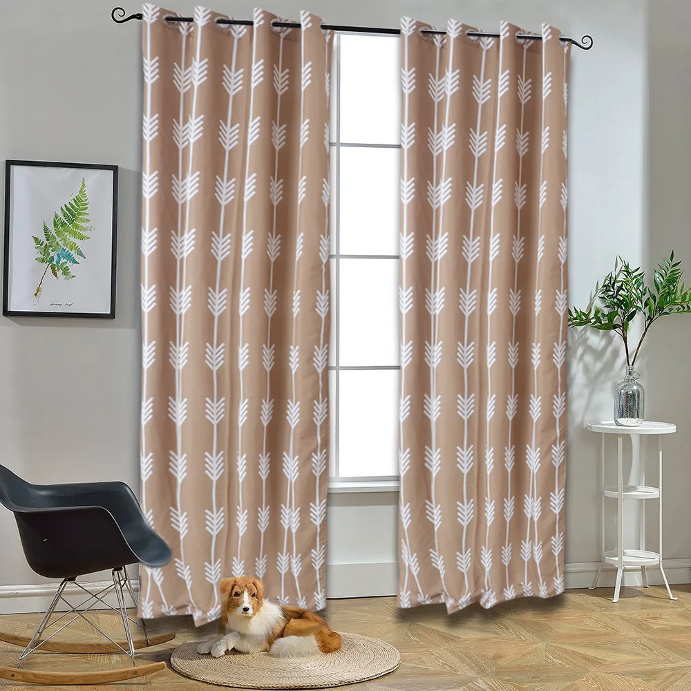 Newest Amazon hot sell 100%polyester window curtain