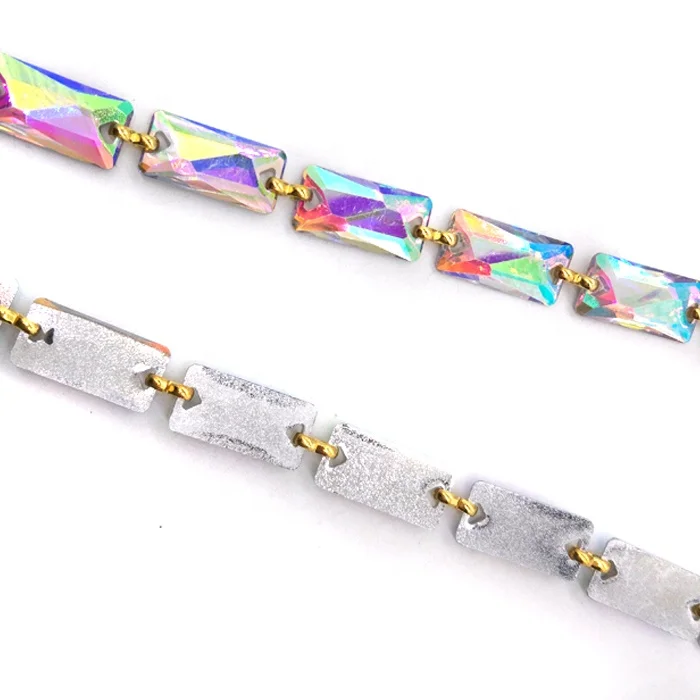handmade AB clear resin stone chain.jpg