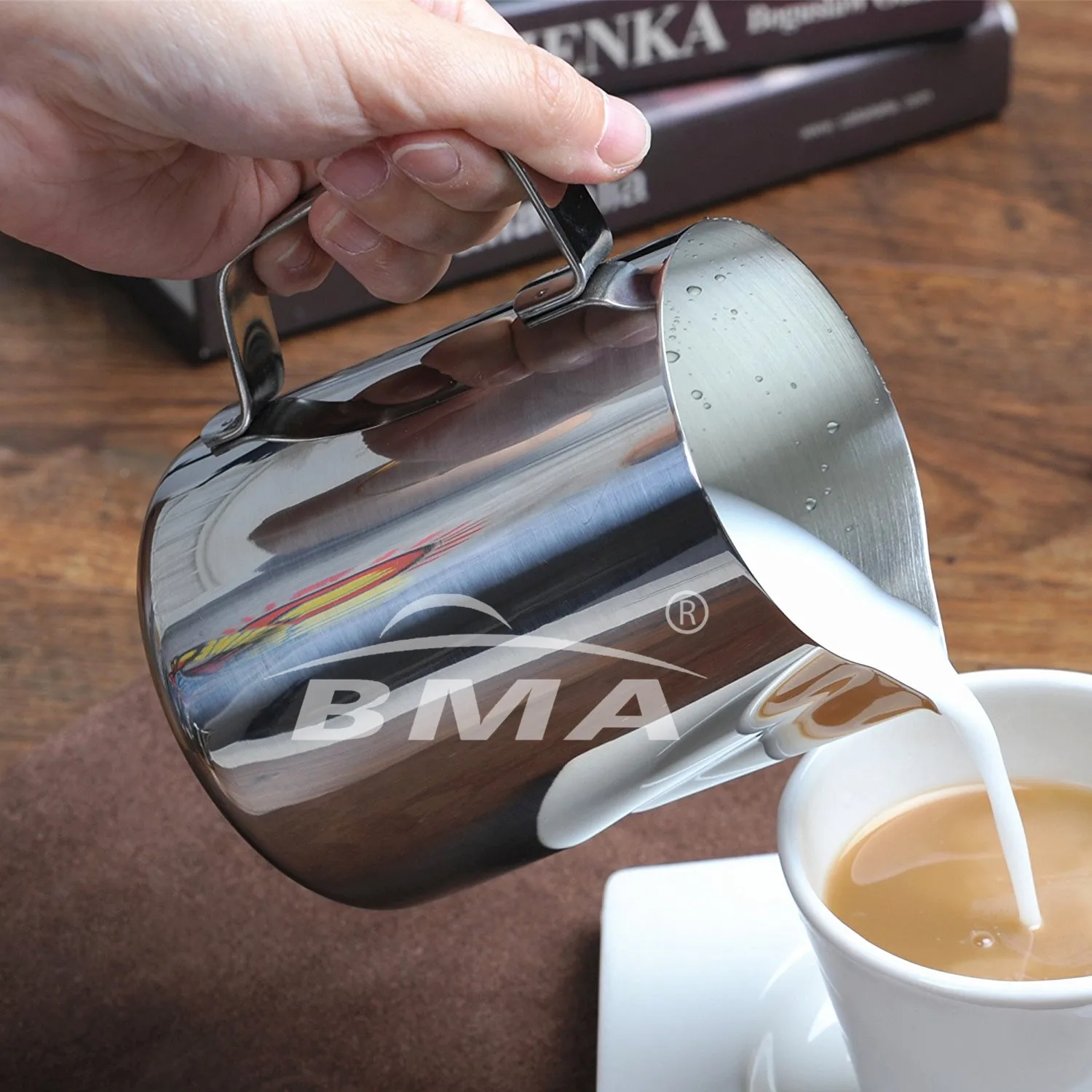 600ml/20oz espresso coffee cup pitcher stainless steel milk fro