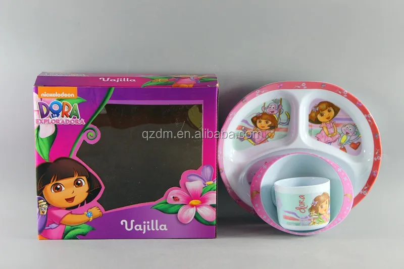 Top Grade Plastic Melamine Kids Dinner Set
