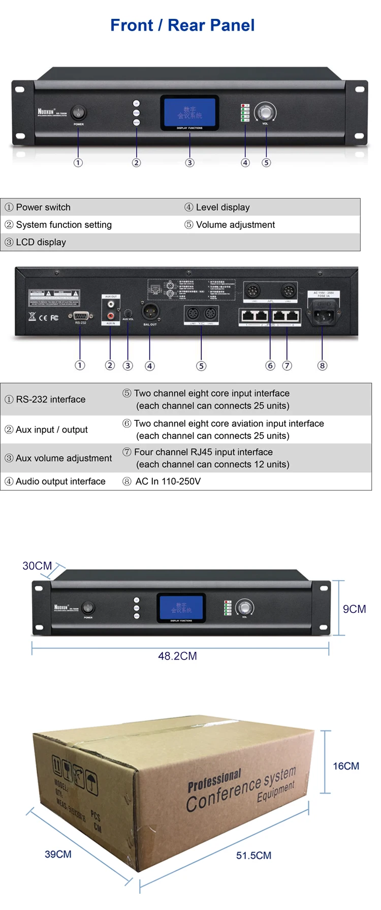 Conference Room Ceiling Microphone Conference Microphone System