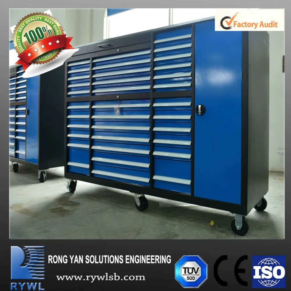Rywl 2015 new design steel cheap steel tool box red garage tool ...