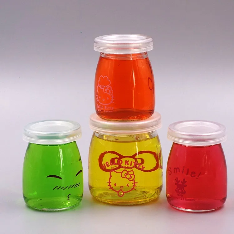 China supply cheap glass pudding bottle