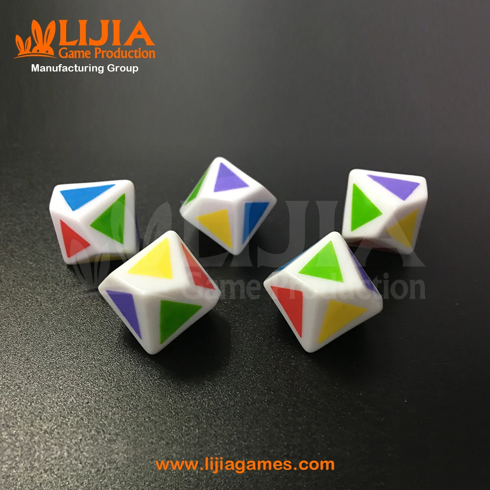 Custom Made Plastic Multi Sides Game Dices Custom 10 Sided Dice