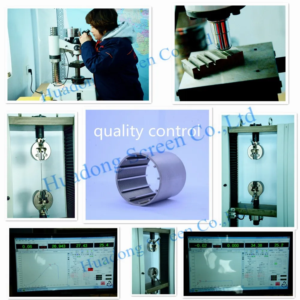 product-596-596 8''5/8(219mm) 1.0mm slot 25/50bar Stainless steel Wedge wire wrapped continuous slot water well screen