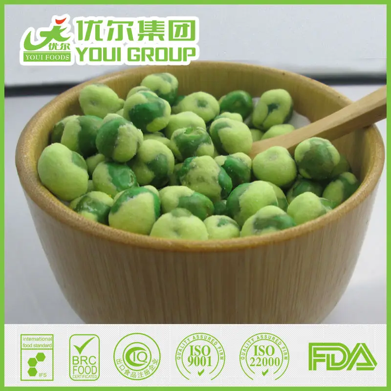 White Wasabi Coated Green Peas,Japanese Style Wasabi Green Peas Snacks