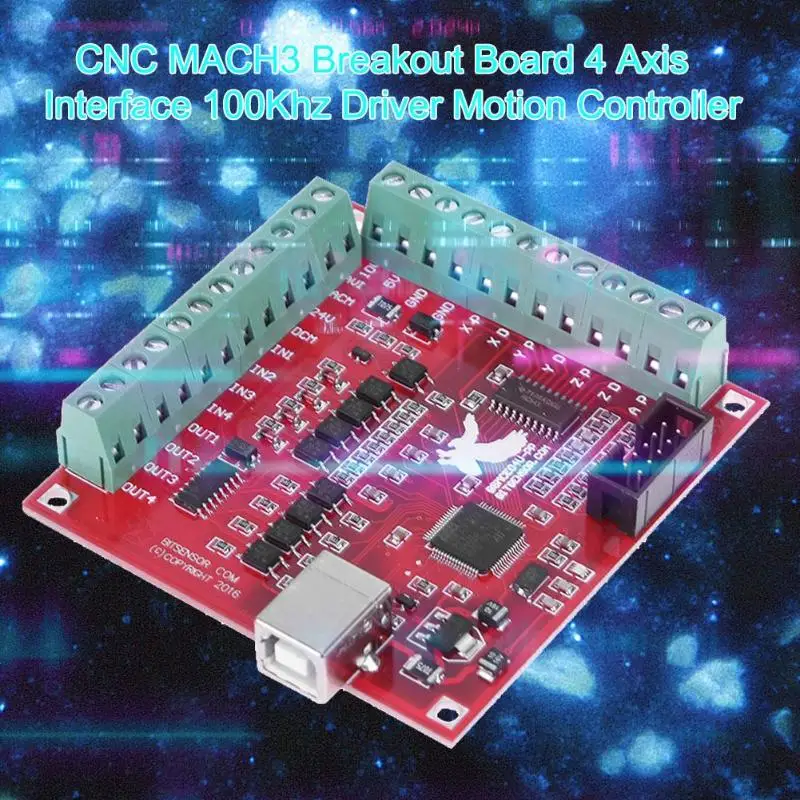 Cnc Mach3ブレイクアウトボード4 Usbインターフェース100khzドライバーモーションコントローラーカード (usbケーブル付き) -  Buy 高品質モータドライバ、モータドライバ、モータドライバ Product on Alibaba.com