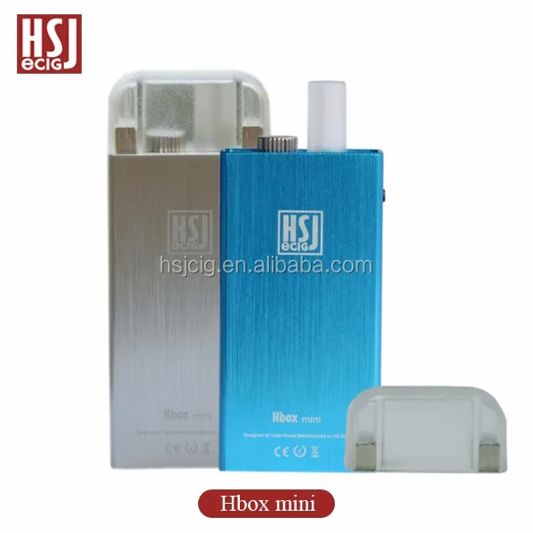 aluminum material smoking electronic vape plastic cap with 2 magnet e-cig from HSJ Hbox mini model