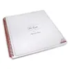 custom print stationery product 4 5 6 column blank PU leather cover personalized weekly spiral appointment book