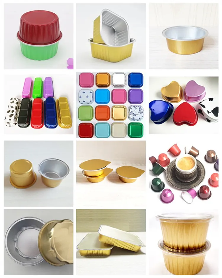 round aluminum foil cups