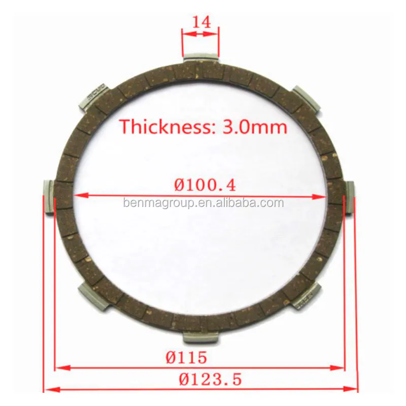 Ybr125 Yb100 Srz125 Rx135 Clutch Plate Manufacturer Buy Ybr125 Clutch