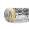 Air conditioner aluminium foil pipe rectangular flexible duct connector, insulated flexible duct