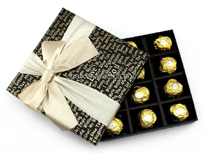 Free Samples Custom Dubai Luxury Chocolate Box With Ribbon - Buy Luxury ...