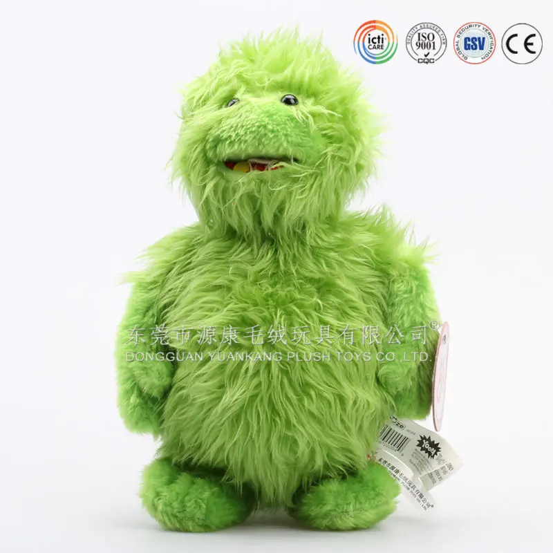 green monkey stuffed animal