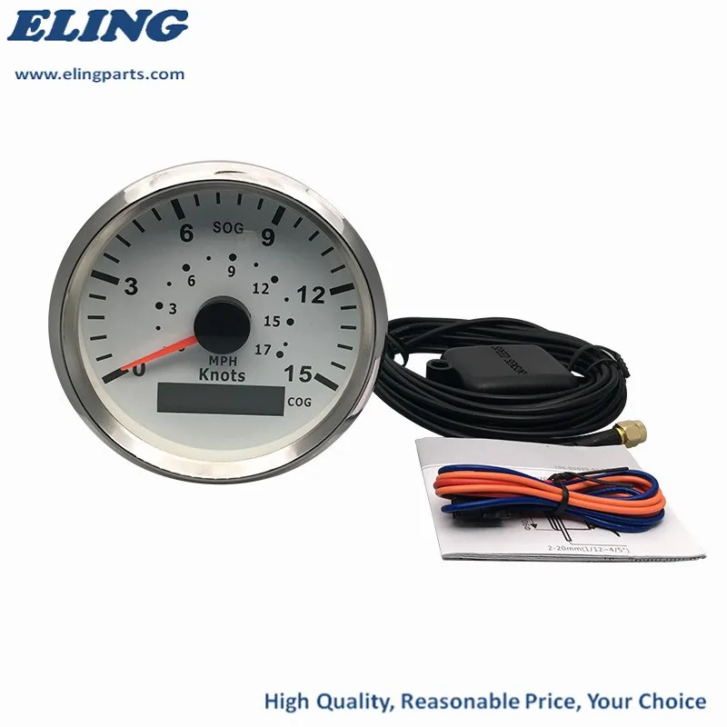 Eling 85mm Marine Gps Speedometer 15knots 17mph With Course And Speed ...