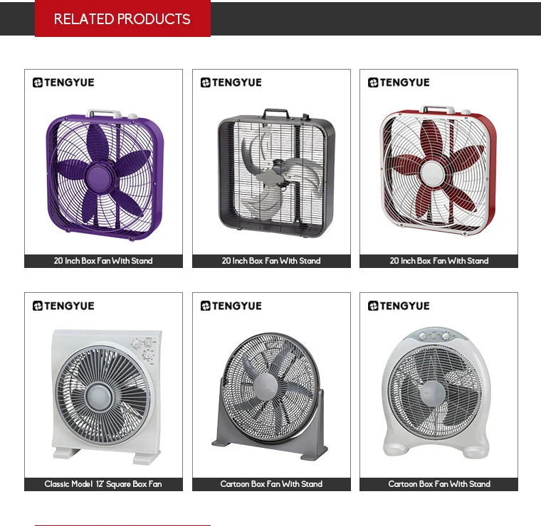 ETL Metal Frame Box Fan Wholesale & Door to Door America Shipment Wholesale Box Fan &Ventilador Caja