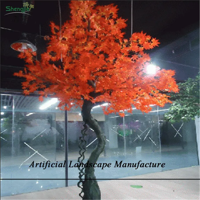 Sjzjn 2362 Artificial Red Maple Tree,Cheap Artificial Tree,Decorative