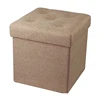 Small Folding Bench Linen portable folding storage ottoman
