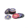 Gambling Game Accessories custom Colorful Ceramic 10g Chips Pieces