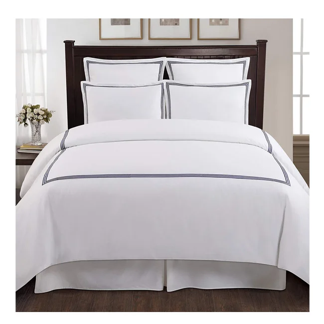 Envelope Style 200x240 400 Thread Bedding Sets Embroidered Duvet Cover