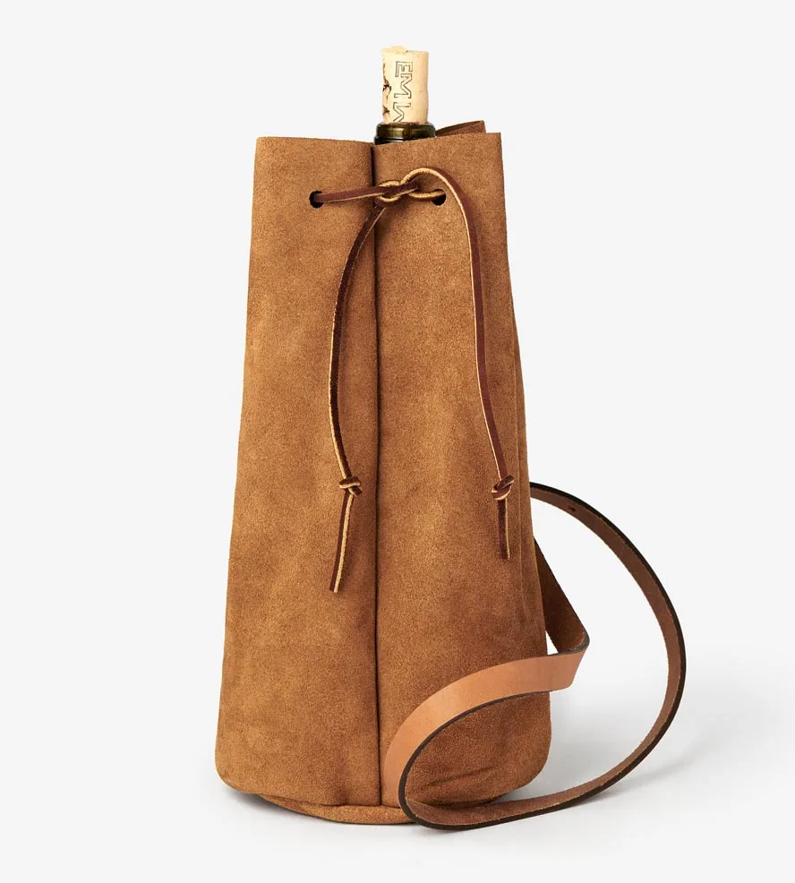 wine sack leather