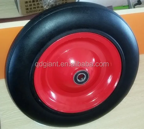 Solid rubber wheel wheelbarrow tyre with good bearing