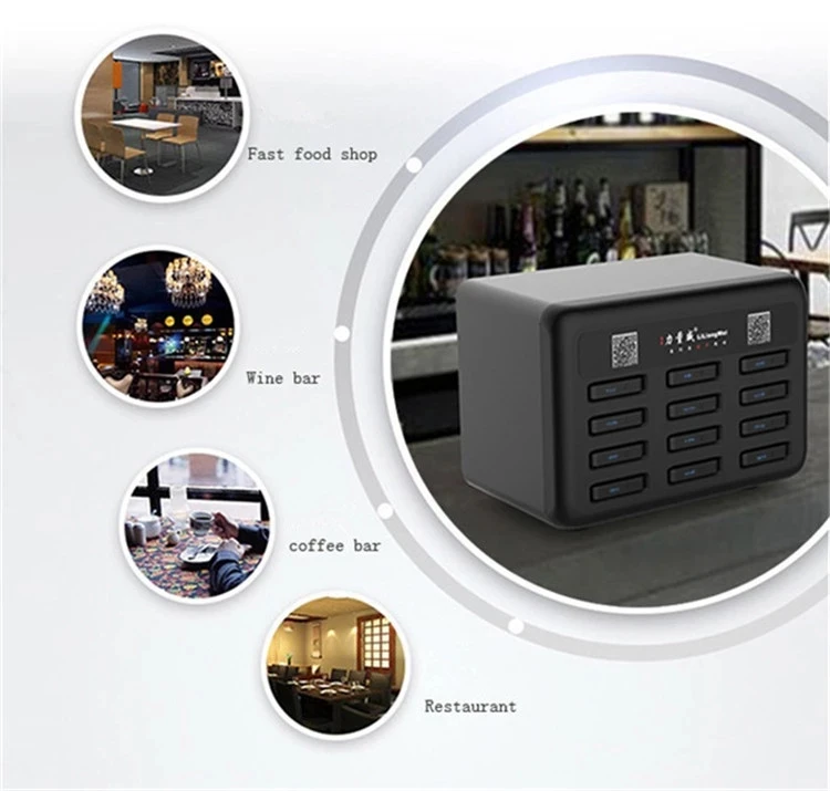 Power bank charging station shared powerbank rental station for restaurant - ANKUX.COM