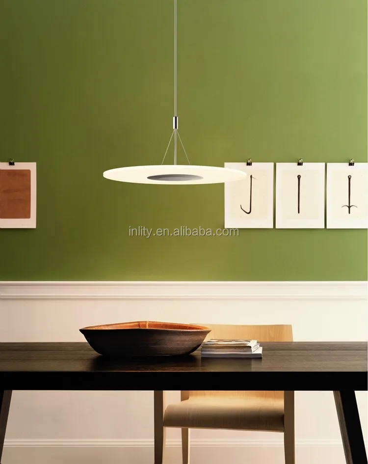 Dimmable Round Clear Panel Pendant Light,Round Panel Pendant Lighting