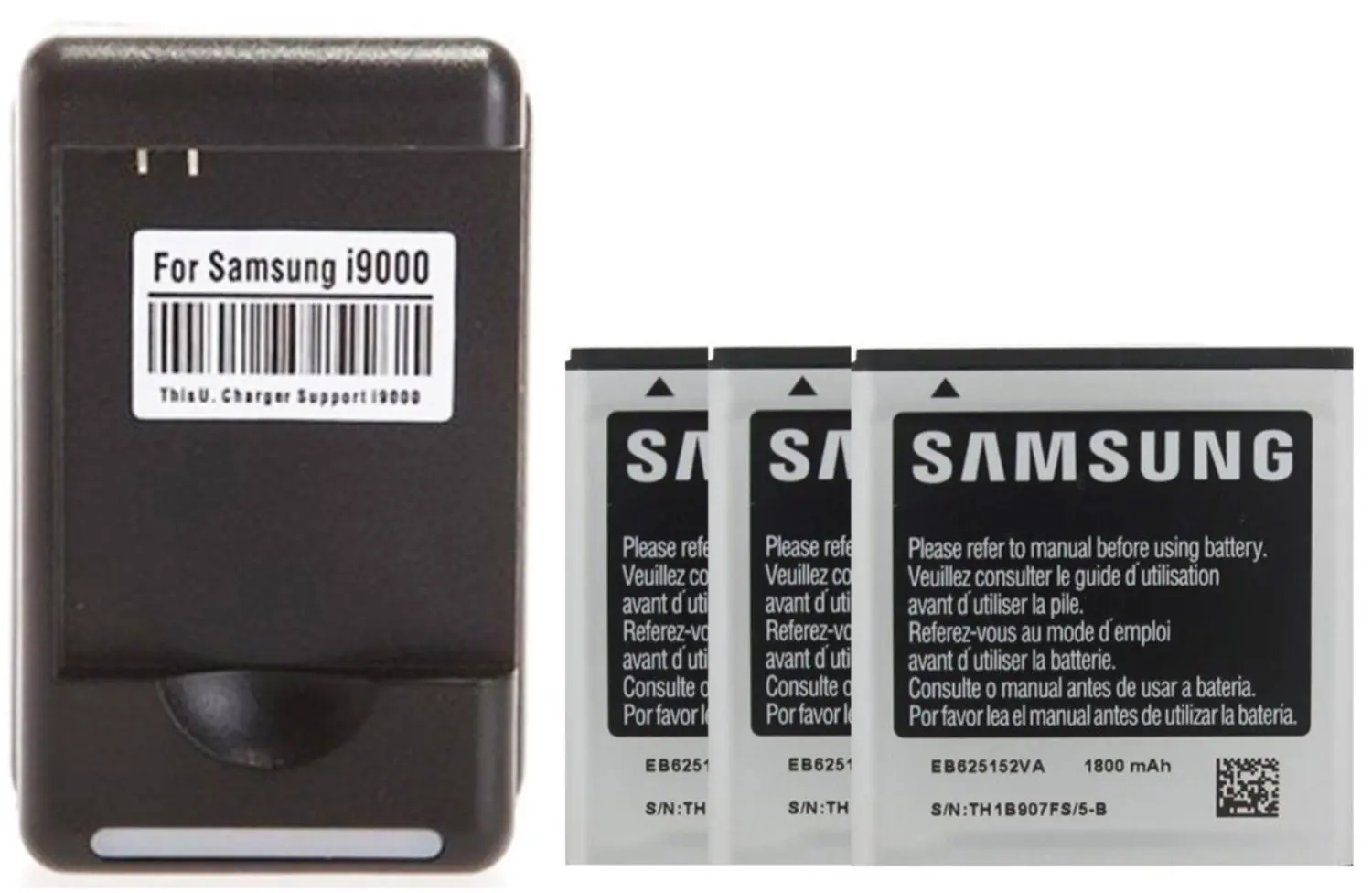 Cellstarr New 3x 1800mAh Lithium-ion replacement Batteries EB625152VA + USB Dock Wall Charger for Samsung Galaxy S2 Epic 4G Touch SPH-D710 SCH-R760 (Not compatible with other S2 models)
