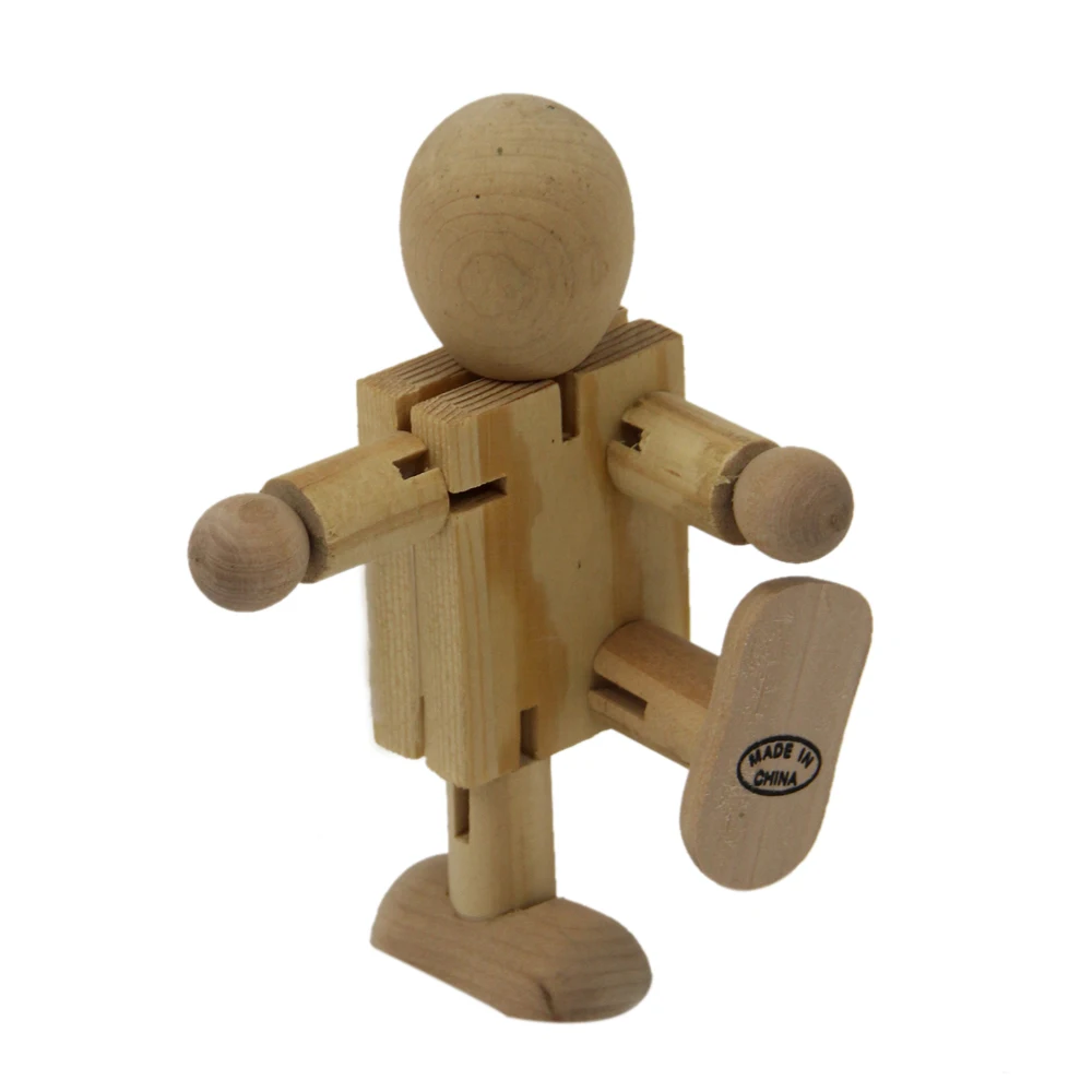 wooden robot toy