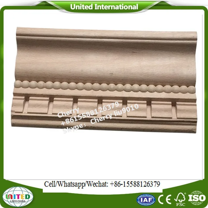 cnc wood carving hardwood moulding for furniture