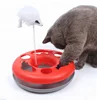 Pet products interactive cat track toy with spring mouse kitten tower tracks intellectual ball toy for cat play fun