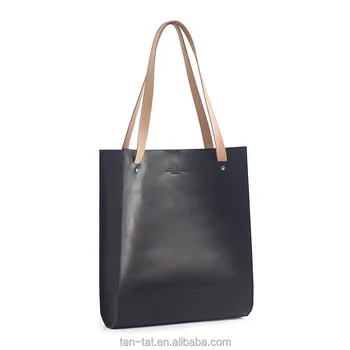 lightweight leather tote