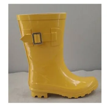high heel rubber rain boots