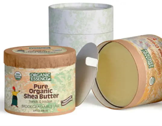 Empty Round Packaging Paper Can for Food - Recycled Materials