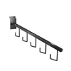 5 hooks slatwall hook square metal display wall hook with three colors