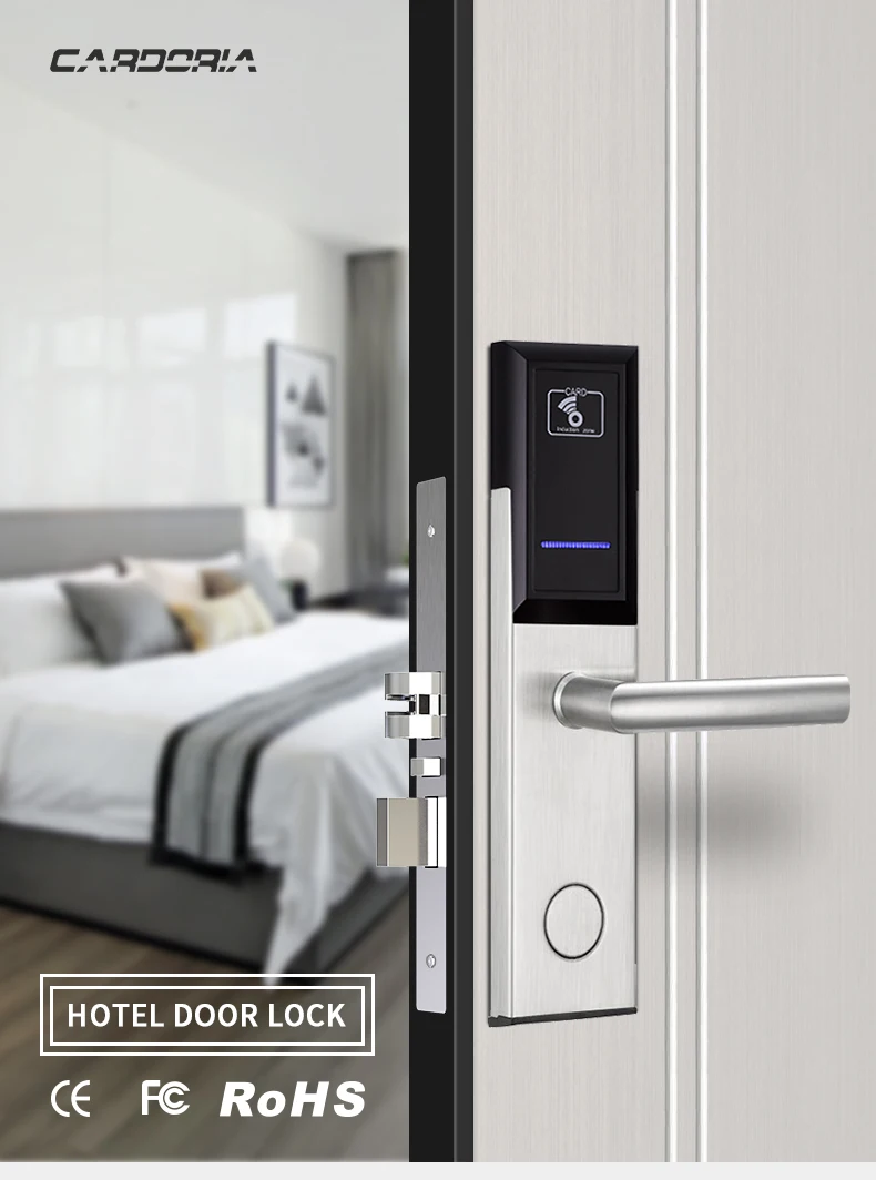 CARDORIA Hotel Lock Hotel Intelligent Card Swipe Door Lock Apartment Hotel Rental Room IC Card Lock Factory Direct Selling