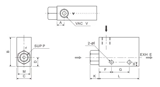 CONVUM Type CV Series Vacuum Ejector CV-25HS