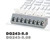 DG243-5.0 top recommend pluggable screwless terminal block wire to board degson spring terminal block