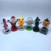 Auto car decoration colorful solar powered dancing toy flip flap solar flower