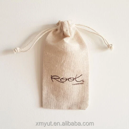 Cheap Small Importer of Jute Shopping Drawstring Bag/jute Pouch or Customized Gift Screen Printing Jewelry Pouch with logo