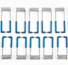 Custom LED wire form loaded clip springs for downlights