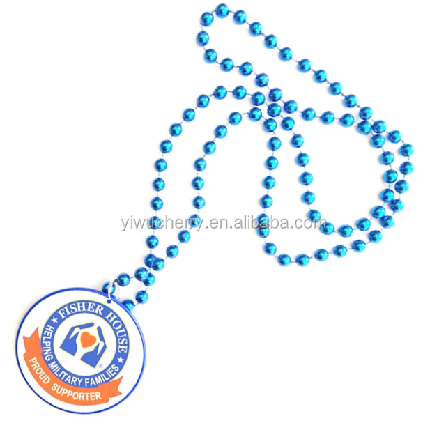 custom mardi gras beads medallion